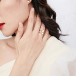 18K Gold Heart Ring