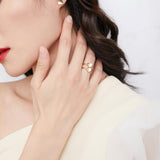 18K Gold Heart Ring