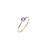 14K Gold Amethyst Ring