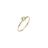 14K Gold Peridot Ring