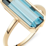 14K Gold Topaz Ring