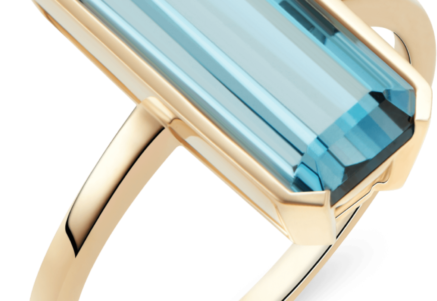 14K Gold Topaz Ring