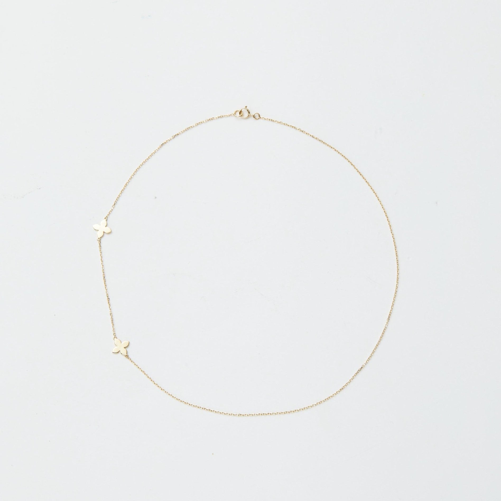 18K Gold Dainty Necklace