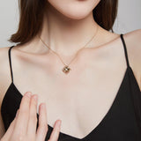 18K Gold Diamond Motif Necklace