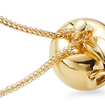 18K Gold Locket Apple Necklace