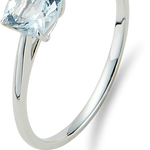 14K Gold Stackable Aquamarine Rings