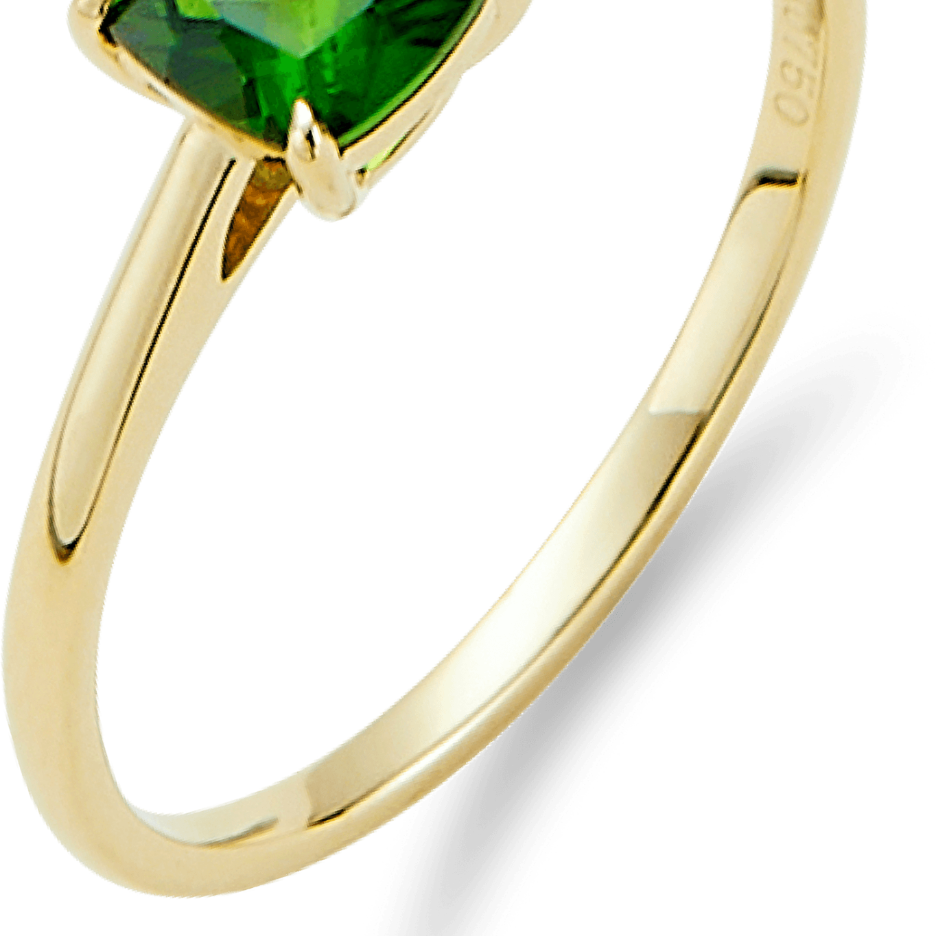 14K Gold Stackable Diopside Rings