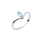 9K White Gold Aquamarine Ring