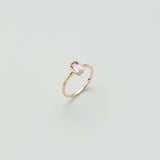 14K Gold Tourmaline Stackable Ring